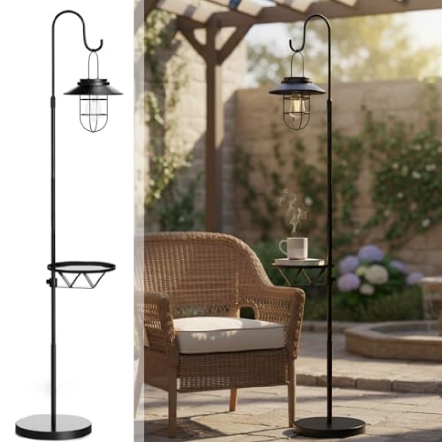 Outdoor Lighting Hooks - Lampu Lantai Tenaga Surya dengan Meja,
