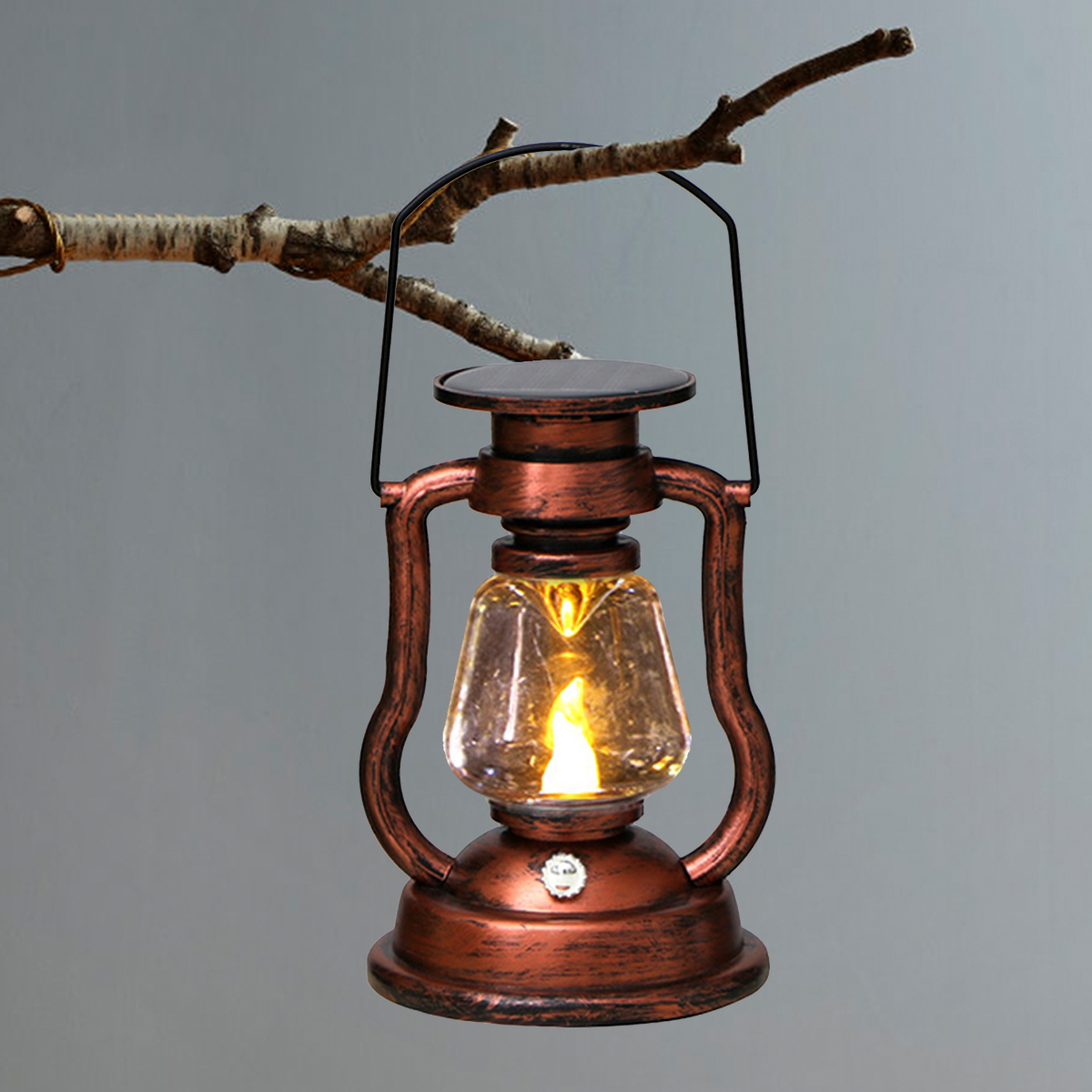 Solar Lantern Hanging - Lampu Lentera Vintage Portabel untuk Berkemah,