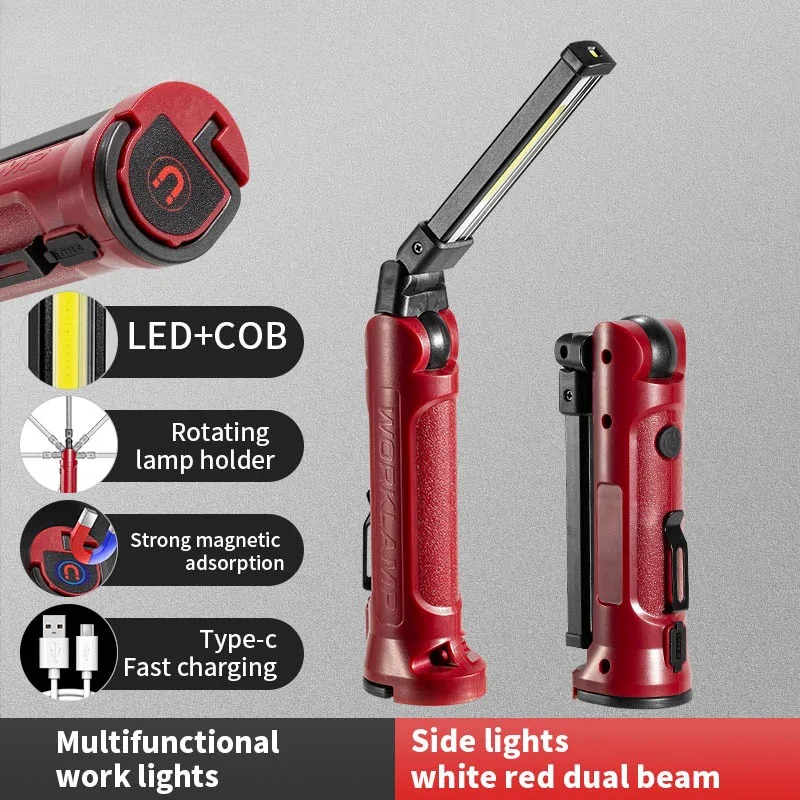Outdoor Lighting Hooks - Lampu Kerja LED COB Senter Lipat