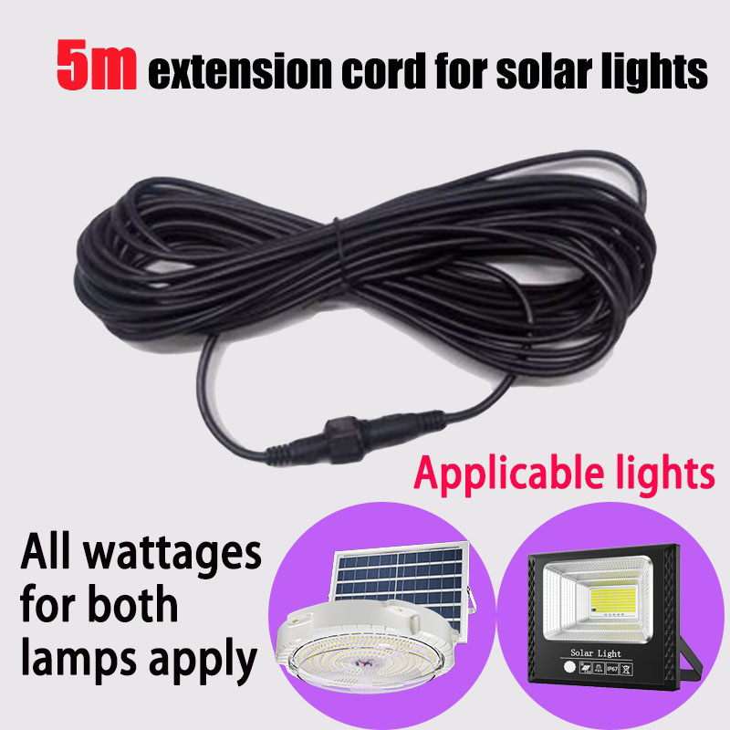 Outdoor Lighting Extension Cable - Lampu sorot Led tenaga surya, kabel
