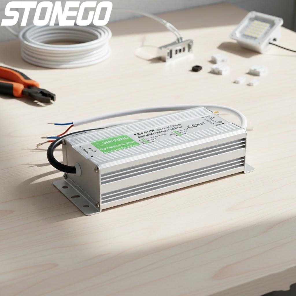 Outdoor Lighting Transformer Box - 12V24V 20W60W Transformator Catu Daya LED