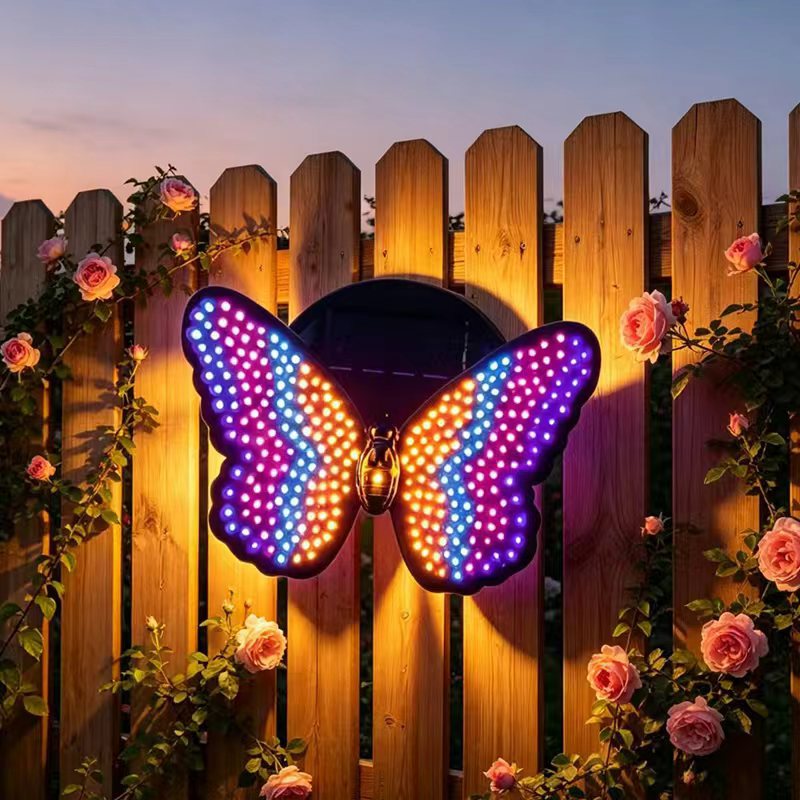 Color Changing Outdoor - Lampu Dinding Luar Ruangan LED Tenaga