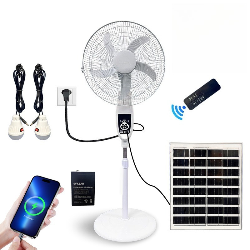 Outdoor Lighting Remote Control - Kipas Lantai Tenaga Surya 16 Inci
