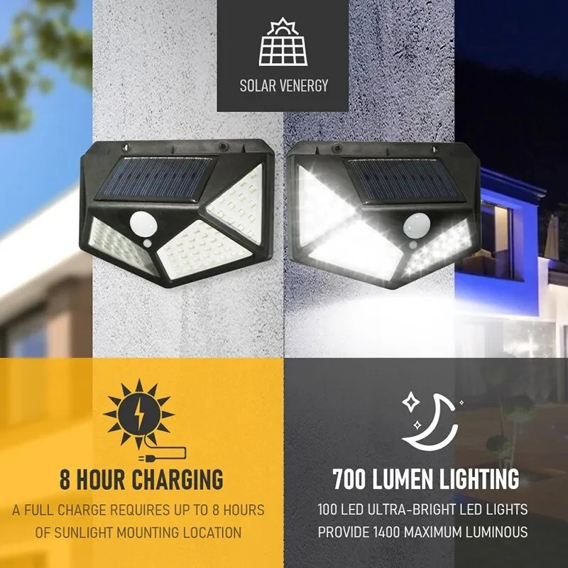 Outdoor Lighting Traditional - Lampu Tenaga Surya Multifungsi 100Led Dekorasi