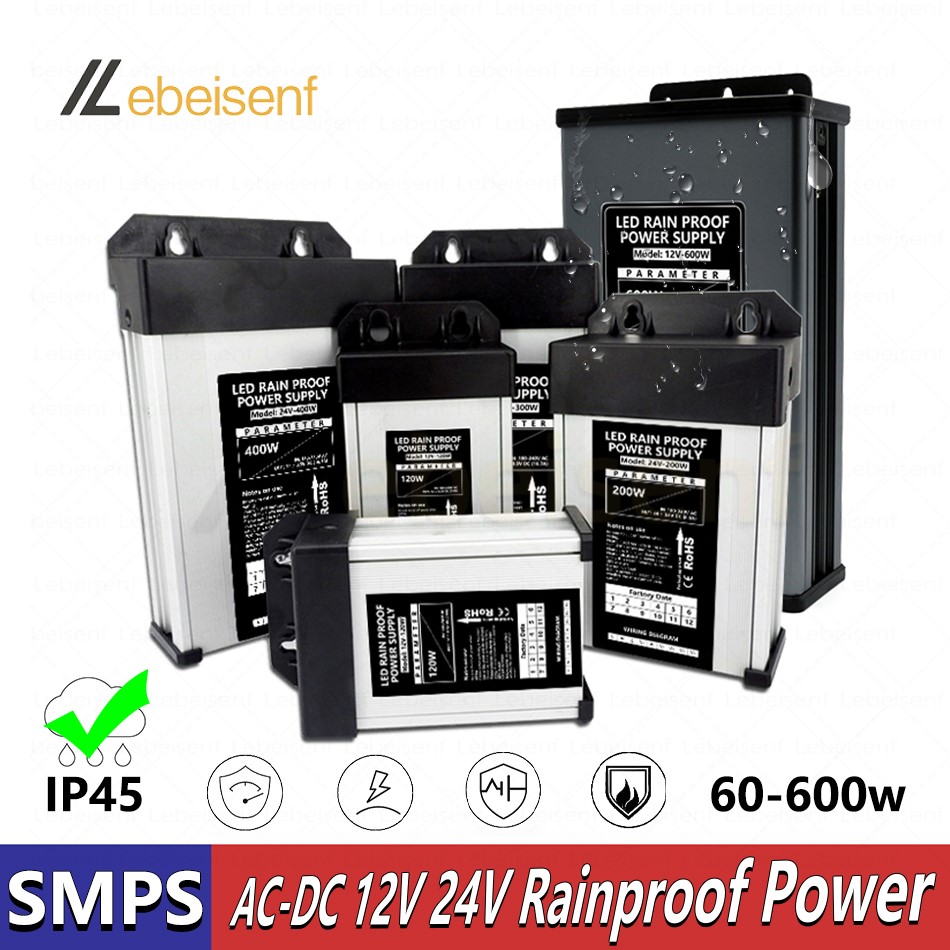 Outdoor Lighting Transformer Box - 60W-600W Catu Daya Tahan Hujan IP45