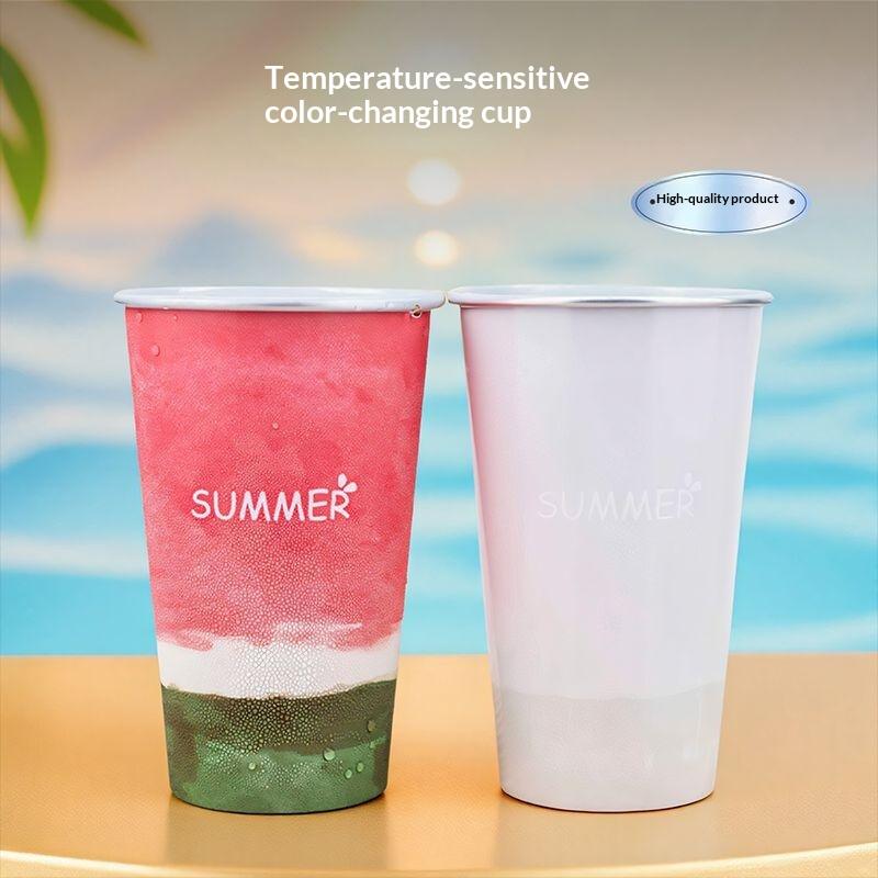 Gelas Aluminium Motif Bunga Sa - Color Changing Outdoor ulasan dan harga