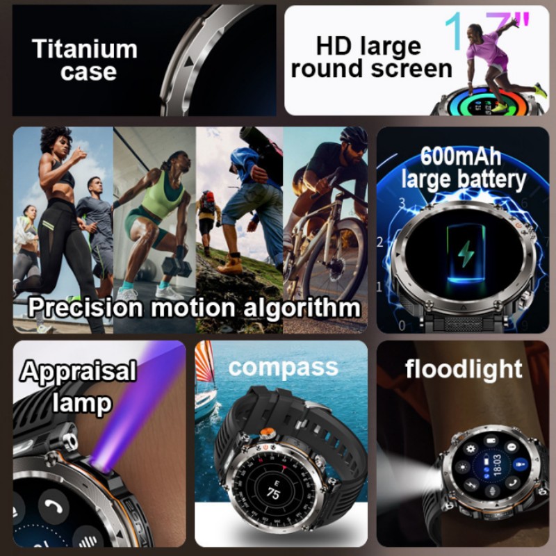Jam Tangan Pintar Pria dengan  - Outdoor Lighting Remote Control ulasan dan harga