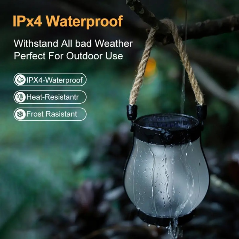 Lampu Api Surya USB Isi Ulang  - Solar Lantern Hanging ulasan dan harga