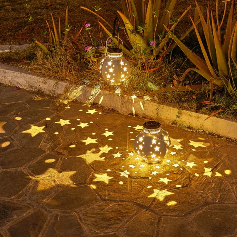 Lampu Proyektor Bintang Taman  - Solar Lantern Hanging ulasan dan harga