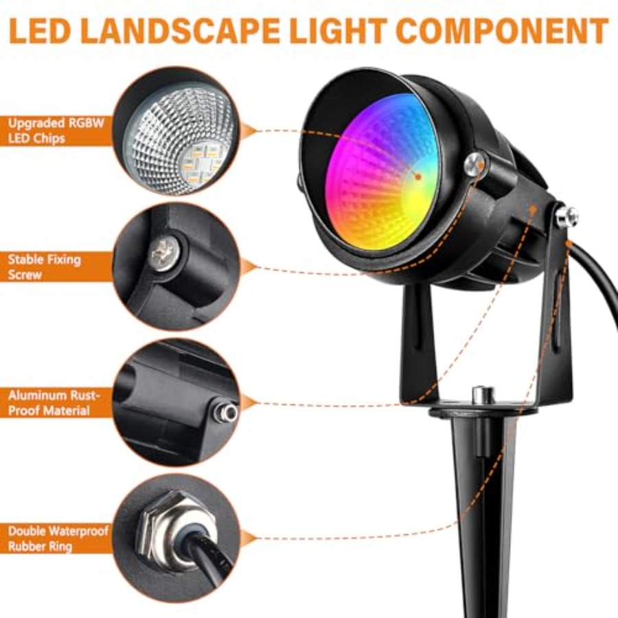 Lampu Sorot Luar Ruangan RGB 1 - Color Changing Outdoor ulasan dan harga
