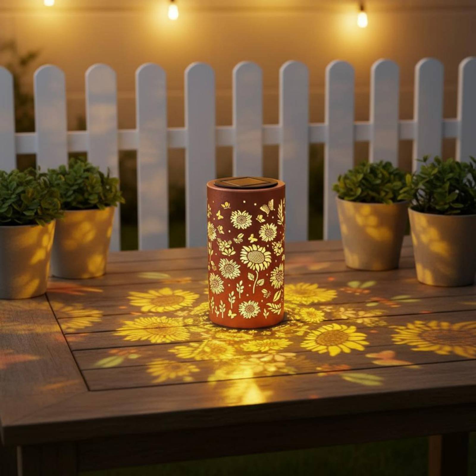 Lampu Surya Sunburst Warna-war - Solar Lantern Hanging ulasan dan harga