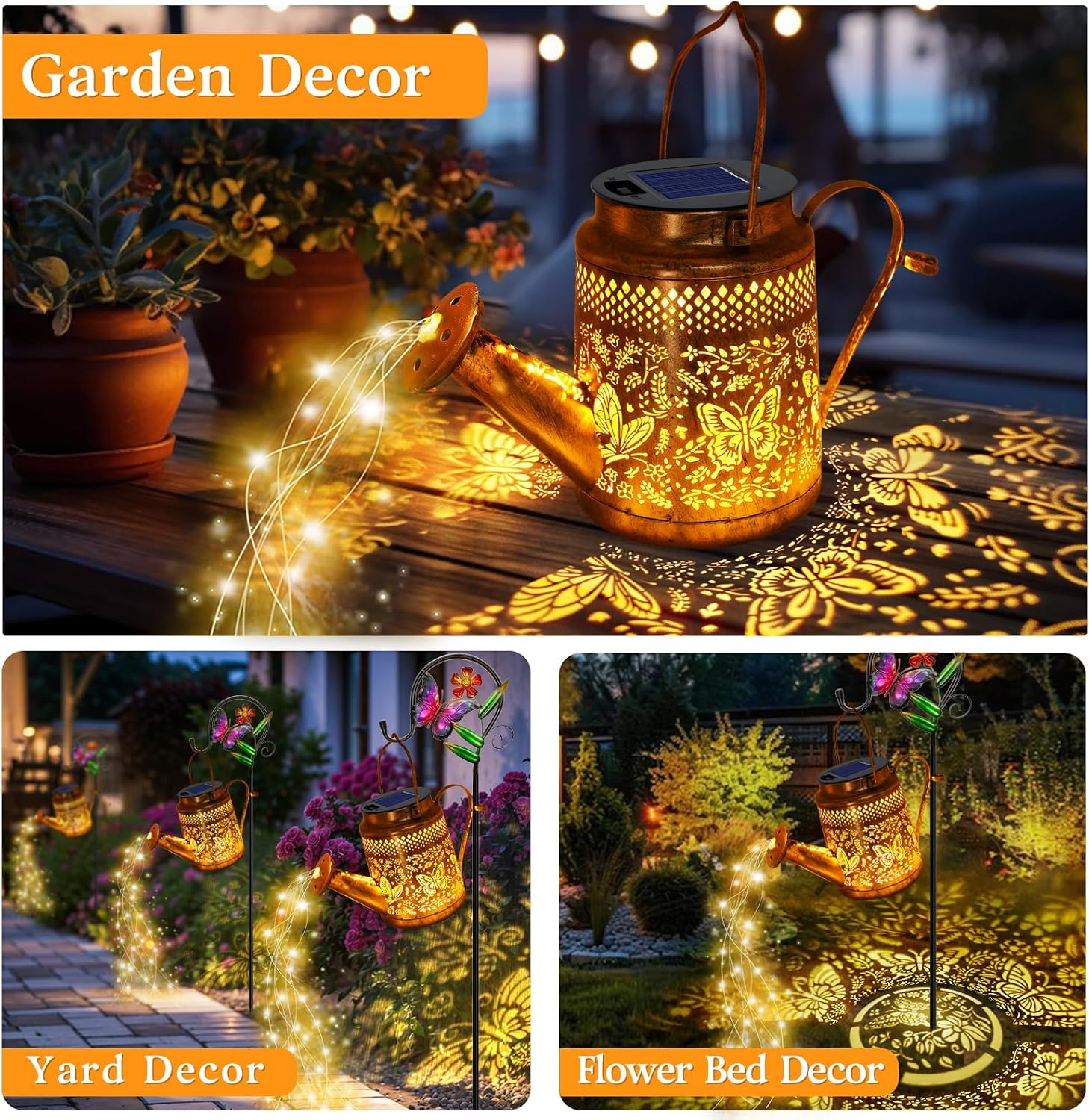 2 Paket Lampu Penyiram Kebun B - Solar Lantern Hanging ulasan dan harga