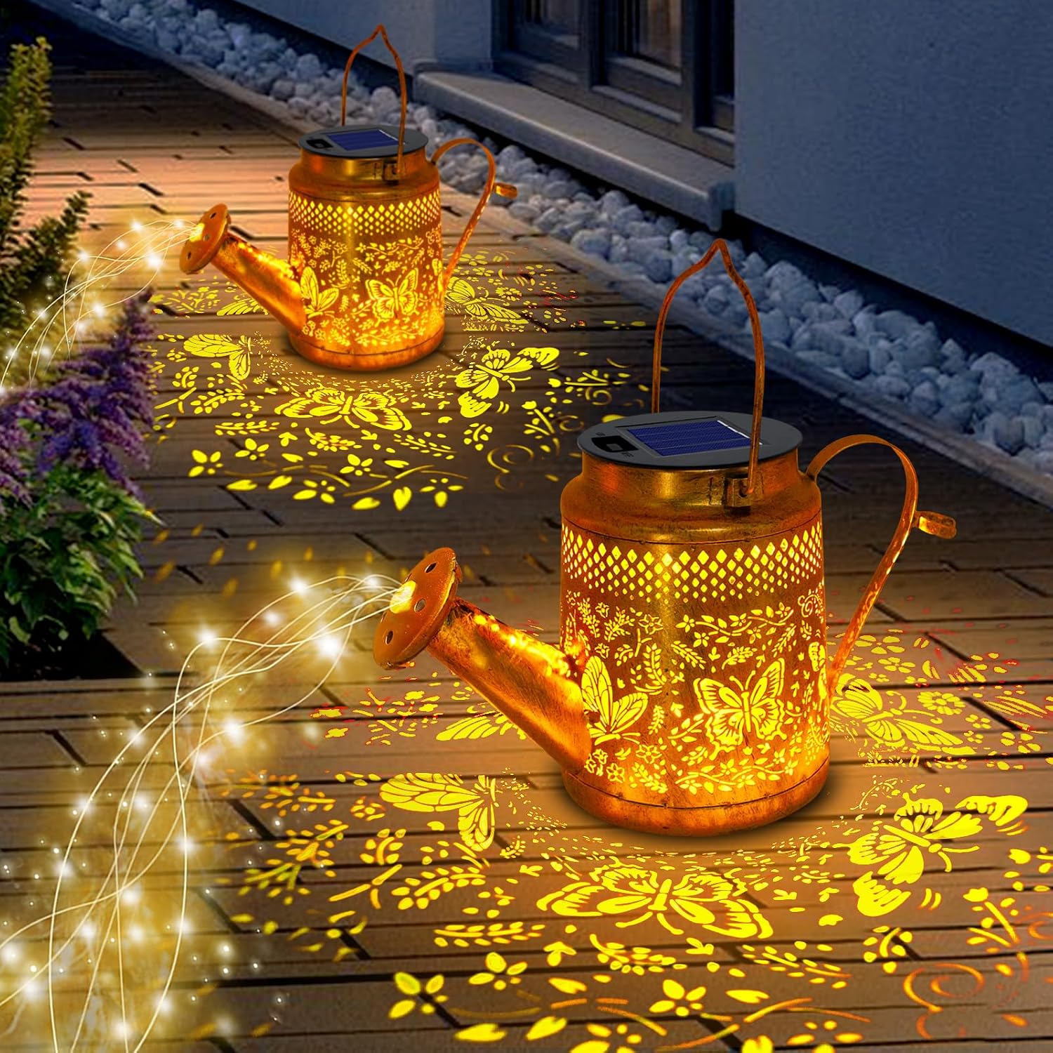 2 Paket Lampu Penyiram Kebun B - Solar Lantern Hanging ulasan dan harga