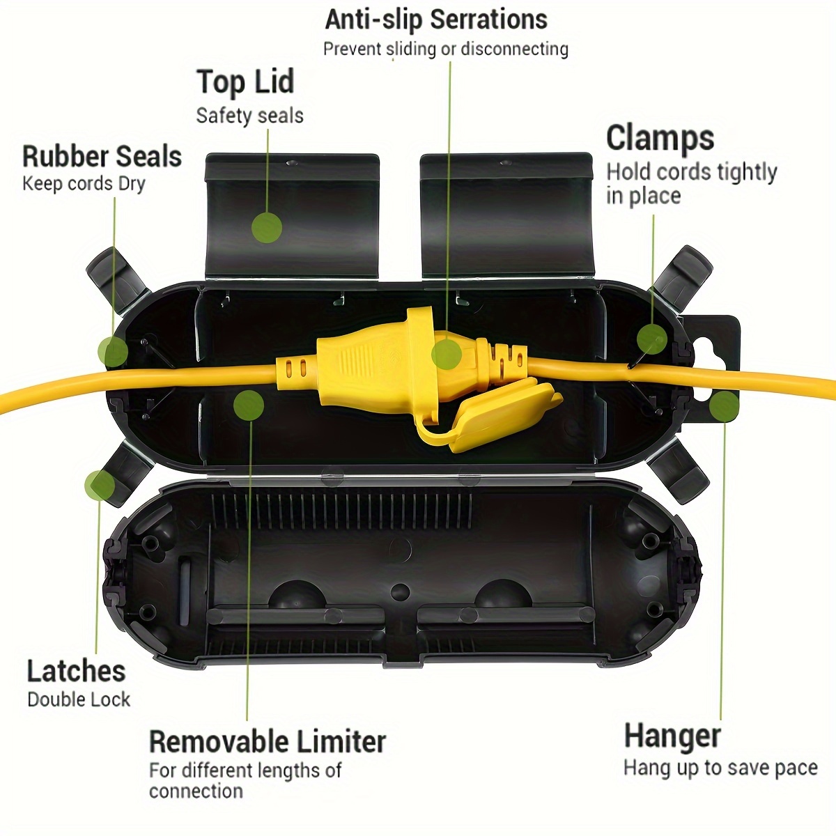 Tutup keamanan pelindung konek - Outdoor Lighting Extension Cable ulasan dan harga