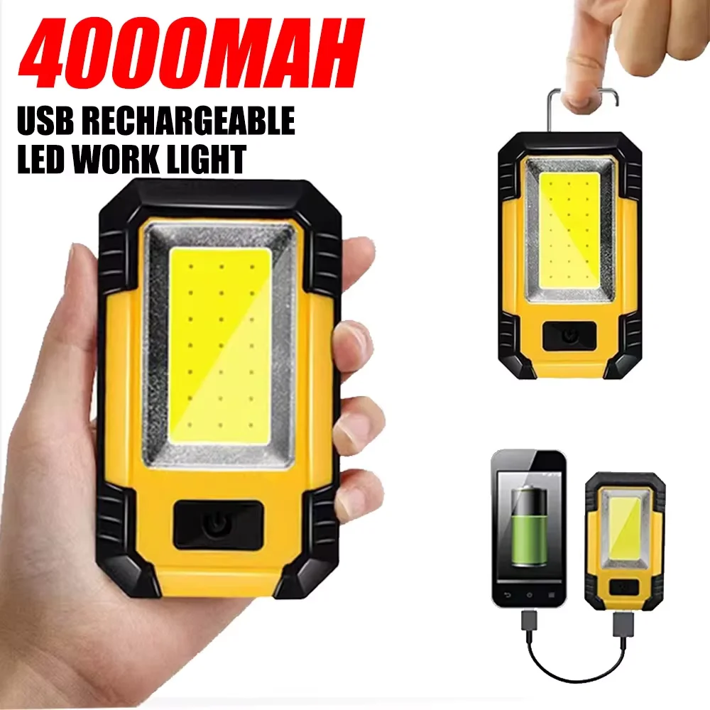 Lampu Kerja Isi Ulang 4000mAh  - Outdoor Lighting Hooks ulasan dan harga