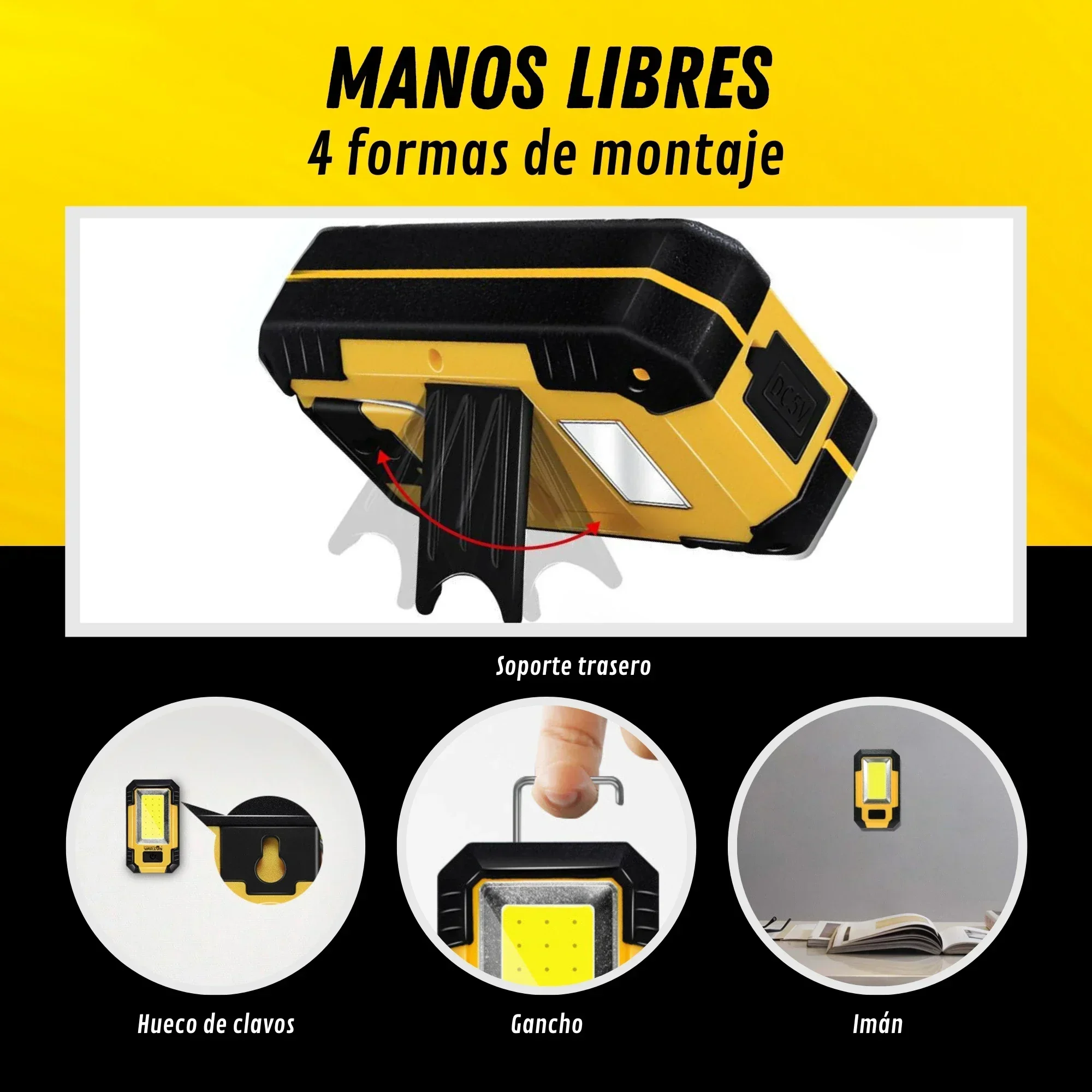 Lampu Kerja Isi Ulang 4000mAh  - Outdoor Lighting Hooks ulasan dan harga