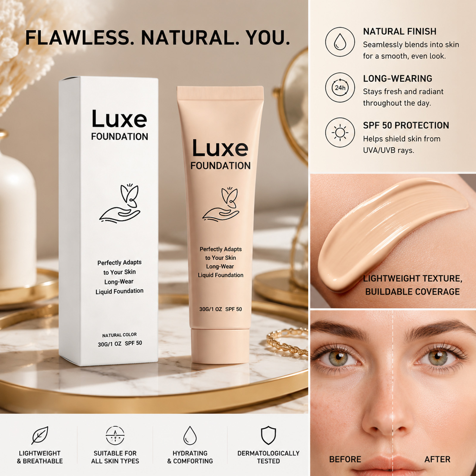 Foundation Pengubah Warna SPF  - Color Changing Outdoor ulasan dan harga