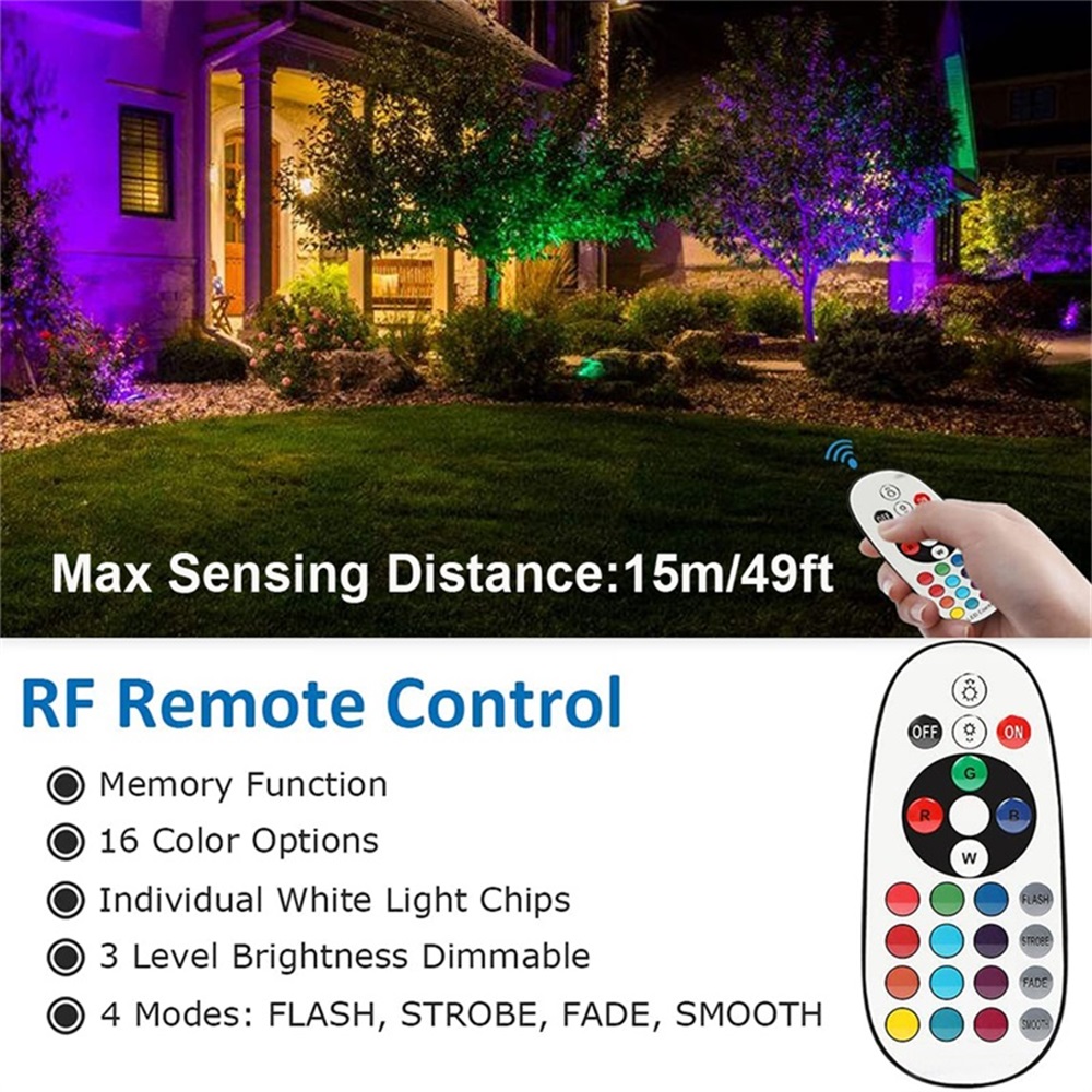 Lampu Lanskap RGBW 10W dengan  - Outdoor Lighting Garden ulasan dan harga