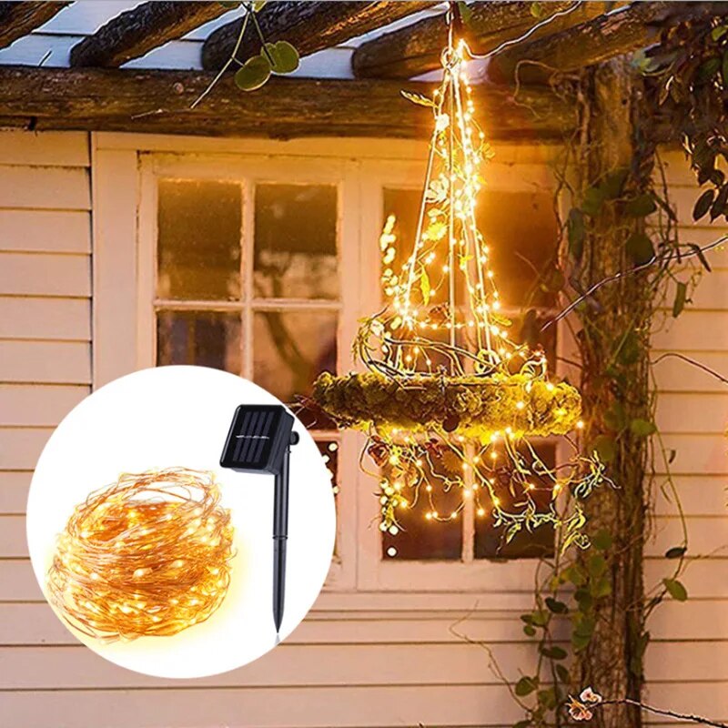 Lampu setrip kawat tembaga LED - Outdoor Lighting Under Pergola ulasan dan harga