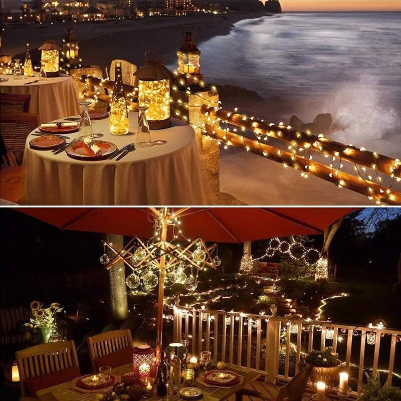 Lampu setrip kawat tembaga LED - Outdoor Lighting Under Pergola ulasan dan harga