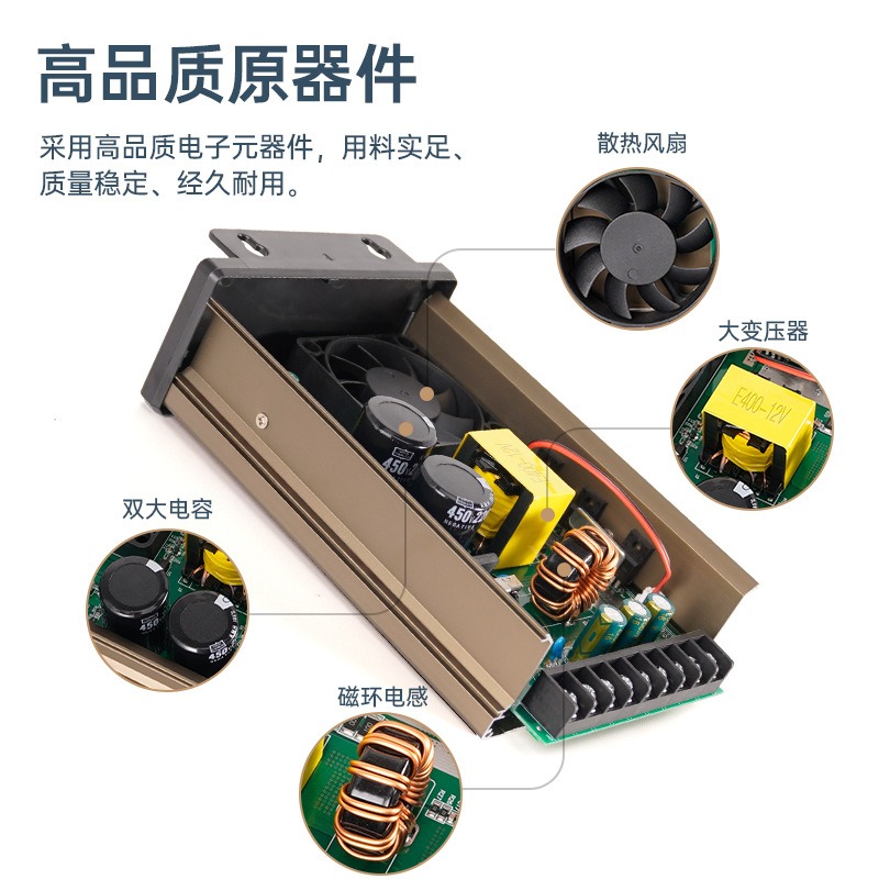 12V 400W Catu Daya Tahan Air L - Outdoor Lighting Transformer Box ulasan dan harga