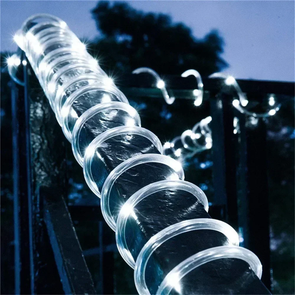 Lampu Tali Surya LED Biru PVC  - Outdoor Lighting Under Pergola ulasan dan harga