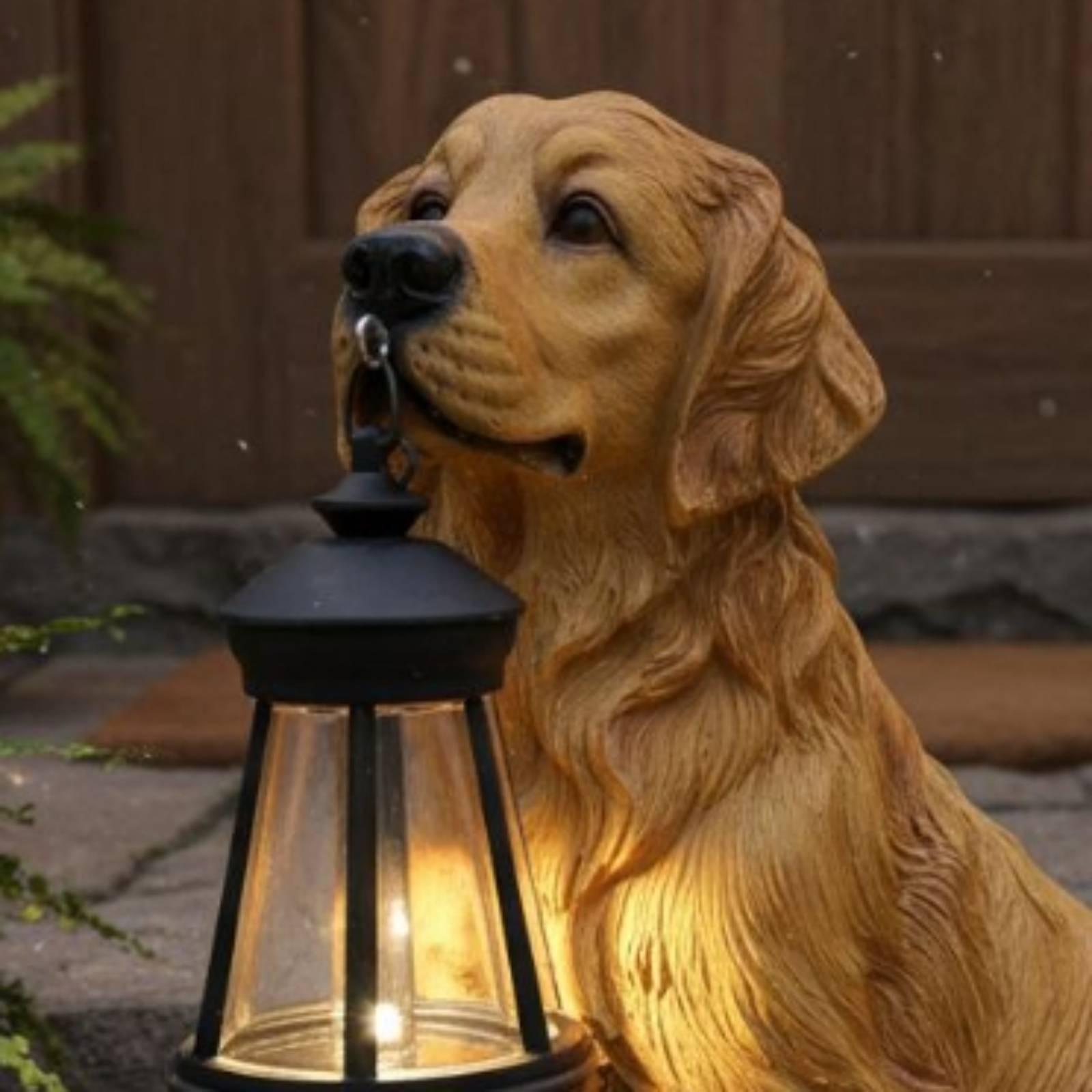 Patung Anjing Resin Dekoratif  - Solar Lantern Hanging ulasan dan harga