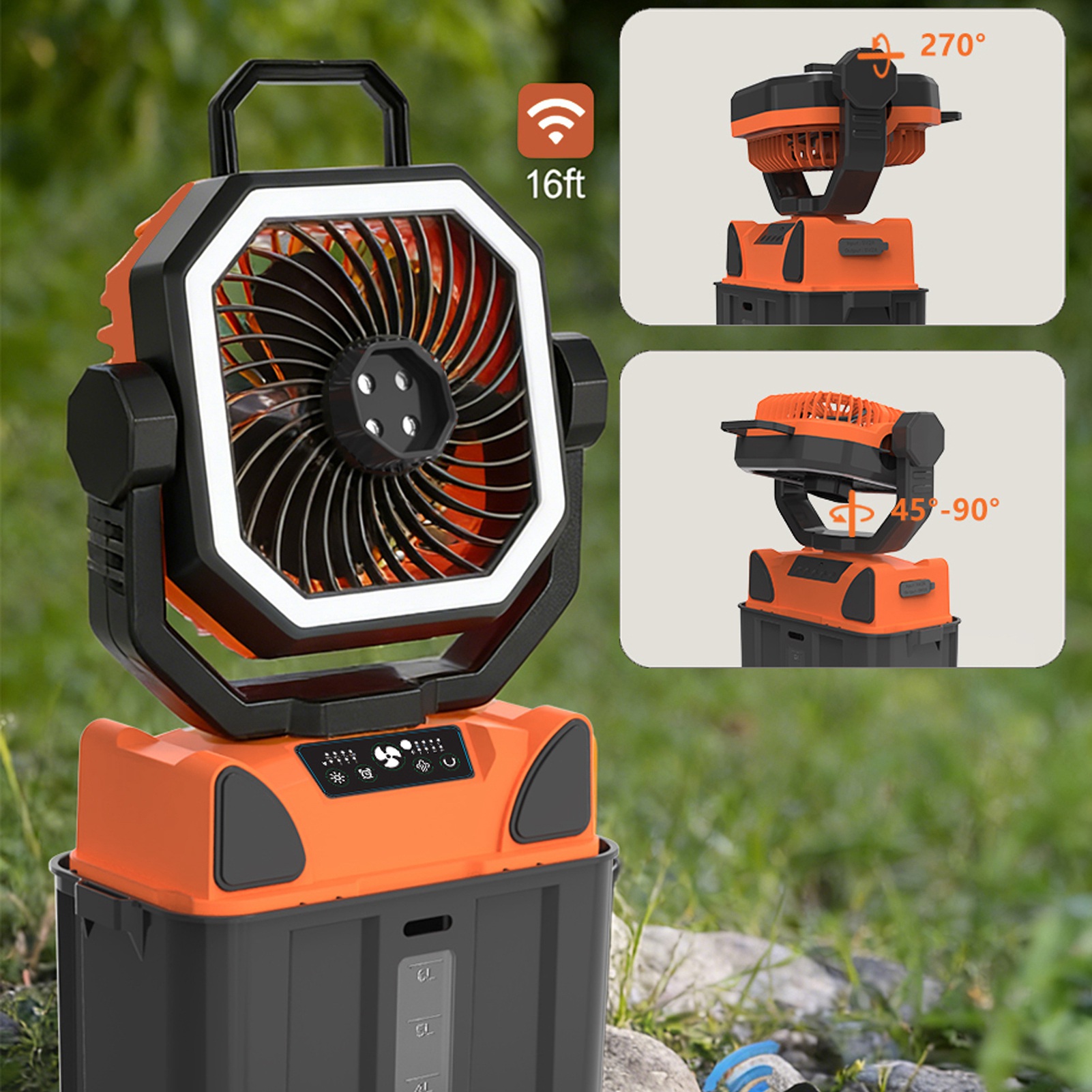 Kipas Camping Isi Ulang dengan - Outdoor Lighting Remote Control ulasan dan harga